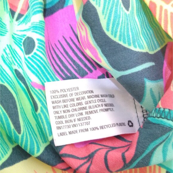 Cherokee Girls' 2T Tropical Print Sleeveless Spaghetti Straps Dress Floral Print - Picture 4 of 5